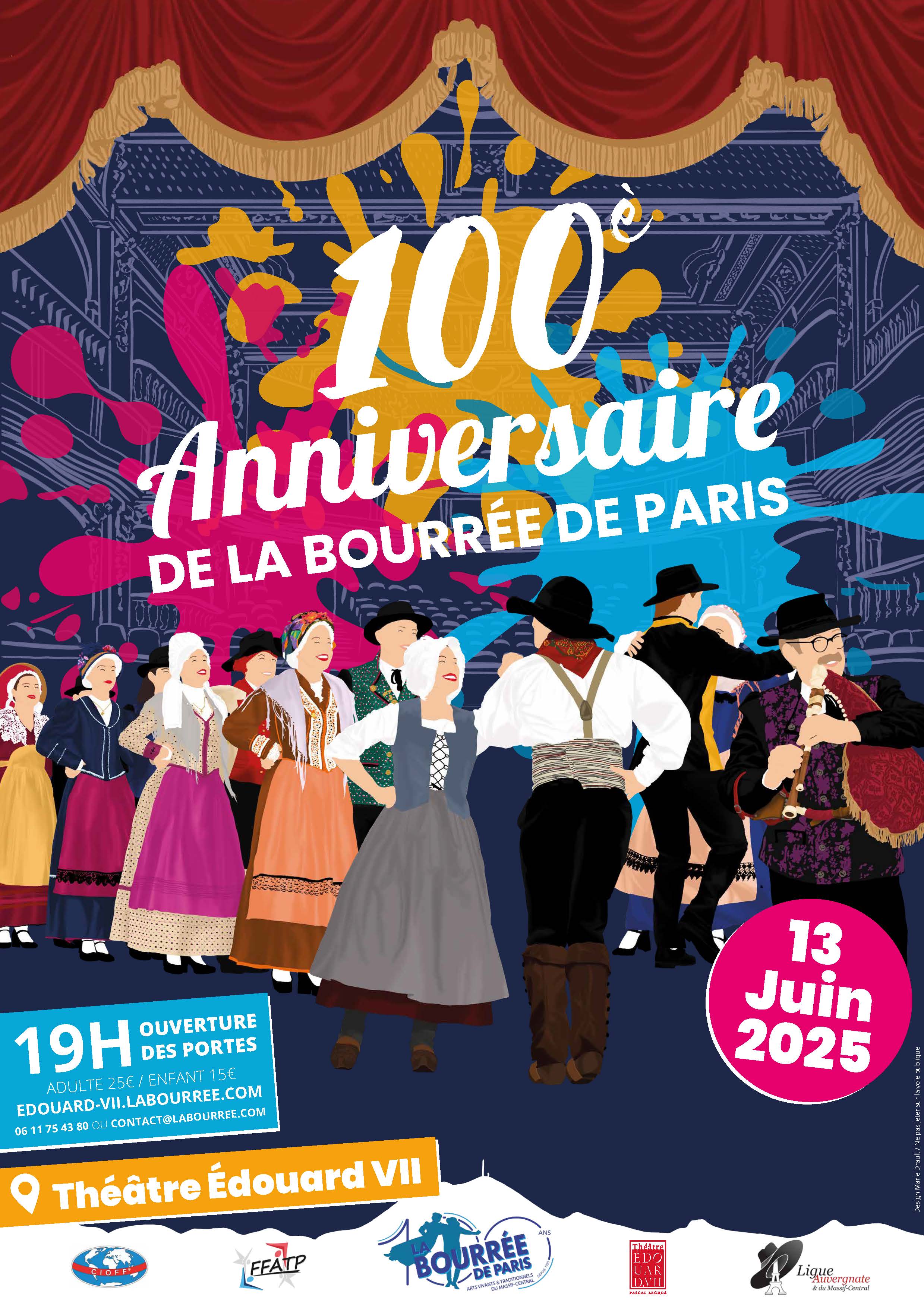 Spectacle des 100 Ans de La Bourrée de Paris